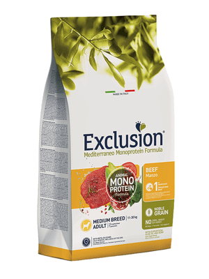 EXCLUSION NGABM03 ADULT MEDIUM BREED granule pre psov - hovädzie, 3kg