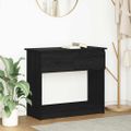 vidaXL Konzolový stolík so zásuvkami čierny 85,5x38,5x74,5 cm