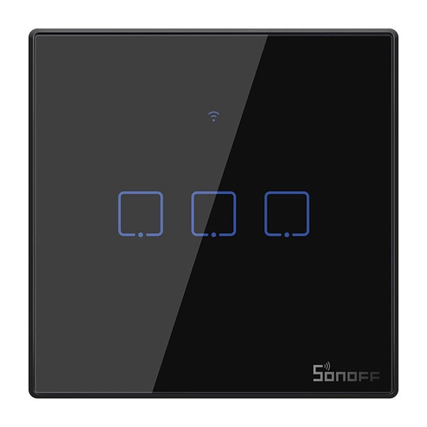 Inteligentný prepínač WiFi + RF 433 Sonoff T3 EU TX (3-kanálový)