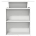 vidaXL Recepčný pult biely 100x40x104 cm, technicky spracované drevo