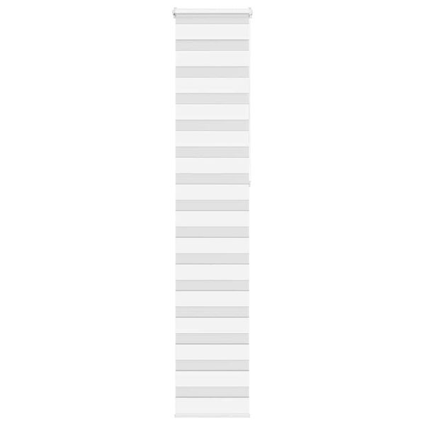 vidaXL Zebra roleta biela 45x230 cm šírka látky 40,9 cm polyester