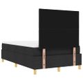 vidaXL Posteľ s pružinovým rámom s vankúšom Čierna 200 x 120 cm látka