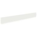 vidaXL Obrubník trávnika 20 ks 103 x 15 cm Oceľ Biela