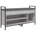 vidaXL Lavička na topánky sivá sonoma 105,5x32x57,5cm kompozitné drevo