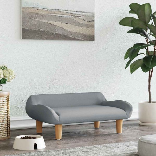 vidaXL Pelech pre psa bledosivý 70x40x24 cm látka