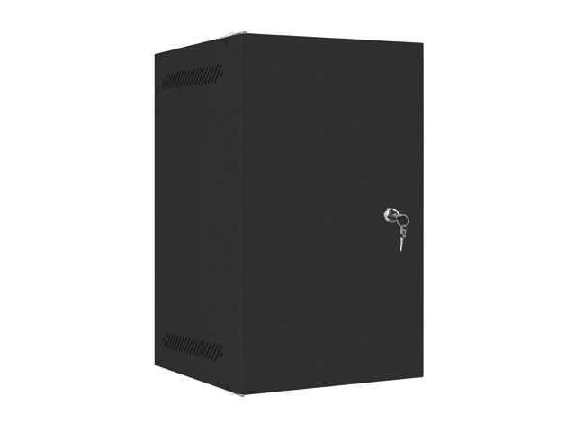 LANBERG RACKOVÁ SKRIŇA 10'' PRO MONTÁŽ NA STENU 9U/280X310 PRO VLASTNÚ MONTÁŽ S KOVOVÝMI DVERAMI ČIERNA