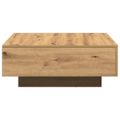 vidaXL Konferenčný stolík Remeselný dub 80 x 80 x 31 cm