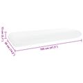 vidaXL Spací vankúš 105 x 36 x 13 cm Stredný Gélová pamäťová pena