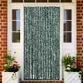 vidaXL Záves proti hmyzu, zelený a biely 90x220 cm, ženilka