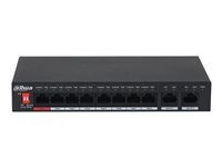 V2.0 - prepínač - neriadený - 8 x 10/100 (PoE) + 2 x 10/100/1000 (uplink) - desktop - PoE (96 W)
