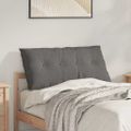 vidaXL Poduška na chrbát Svetlosivá 100 x 50 cm Kordúrová tkanina