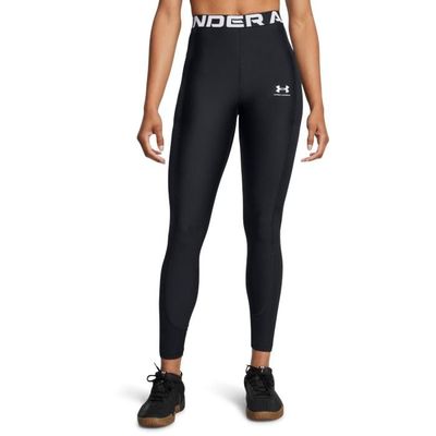 Dámske legíny HeatGear Rib Legging Black - Under Armour, veľkosť XS, veľkosť oblečenia XS