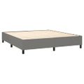 vidaXL Boxspring posteľ s matracom tmavosivá 160x200 cm látka