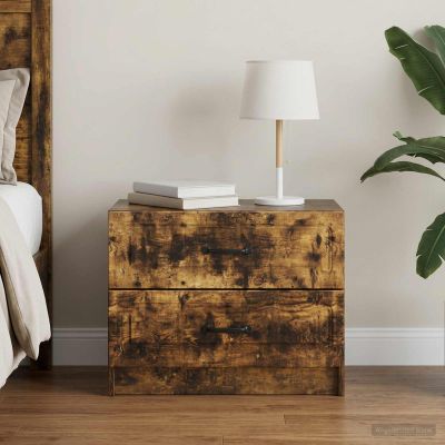 vidaXL Nočný stolík Dymový dub 62 x 34,5 x 44,5 cm Kompozitné drevo