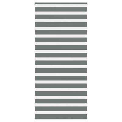vidaXL Zebra roleta tmavošedá 95x200 cm šírka látky 90,9 cm polyester