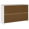 vidaXL Servírovacia skriňa Drammen Biela 114 x 43 x 75,5 cm