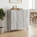 vidaXL Servírovacia skriňa Sivá sonoma 89 x 34,5 x 82 cm
