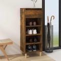 vidaXL Botník dymový dub 40x36x105 cm spracované drevo