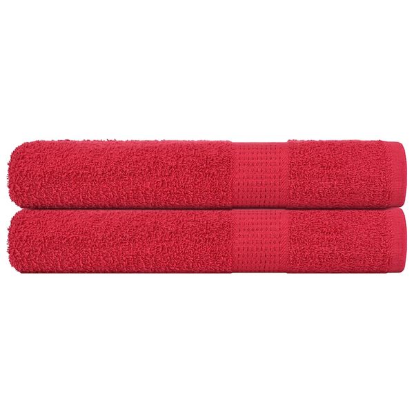 vidaXL Saunové osušky FROGN 2 ks červené 80x200 cm 360 g/m²