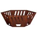 vidaXL Ohnisko Hrdzavý 60 x 60 x 23 cm Poveternostne odolná oceľ