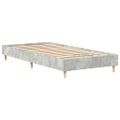vidaXL Posteľný rám bez matraca betónový sivý 100x200 cm kompoz. drevo