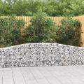 vidaXL Oblúkový gabionový kôš 20 ks 400x30x60/80 cm pozinkované železo