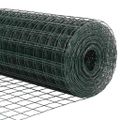 vidaXL Euro oplotenie s pilierom 10 x 0,8 m PVC potiahnutá oceľ Zelená
