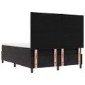 vidaXL Posteľ s pružinovým rámom s vankúšom Čierna 200 x 140 cm Zamat