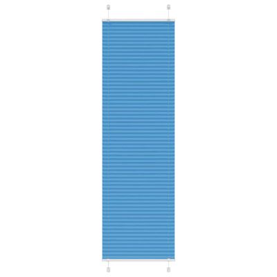 vidaXL Plisovaná roleta modrá 60x200 cm, šírka látky 59,4 cm, polyester