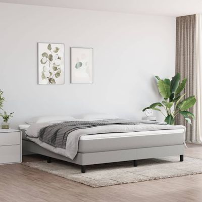 vidaXL Matrac s taštičkovými pružinami stredná tvrdosť svetlosivý 152x203x20cm veľkosť Queen