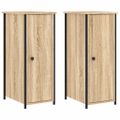 vidaXL Nočné stolíky 2 ks dub sonoma 32x42x80 cm kompozitné drevo