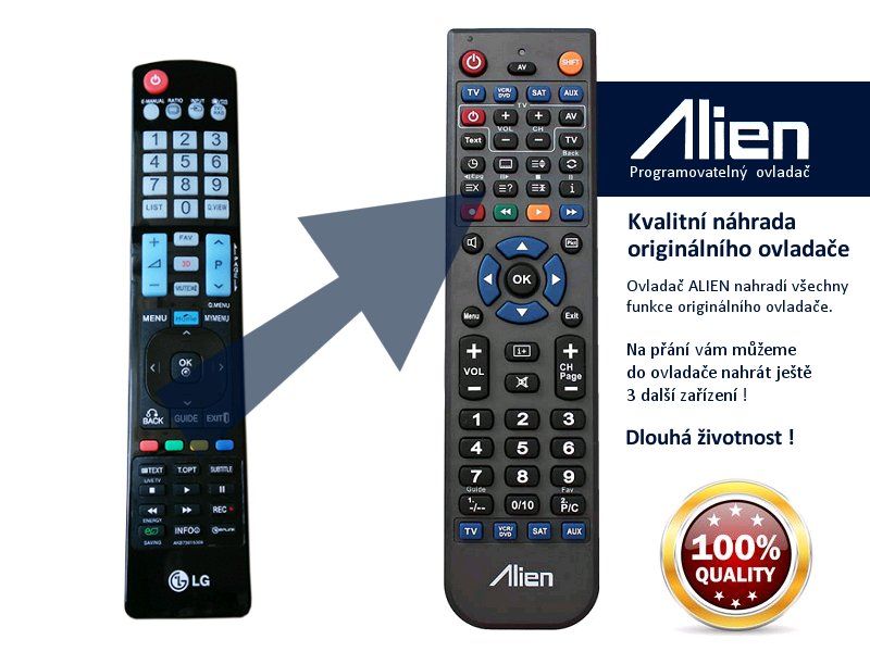 Dálkový ovladač ALIEN LG AKB73615309