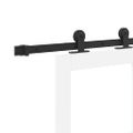 vidaXL Posuvné dvere ORKDAL 93 x 211 cm Biela a čierna