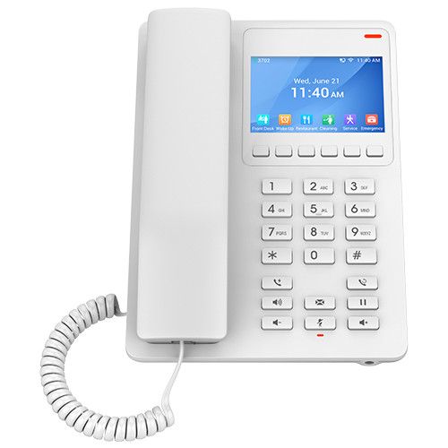 Grandstream GHP630 SIP hotelový telefón s displejom biely
