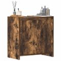 vidaXL Kúpeľňová skrinka dymový dub 60x33x61 cm spracované drevo