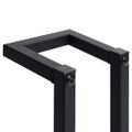vidaXL Stojan na uteráky čierny 12,5x12,5x60 cm železný