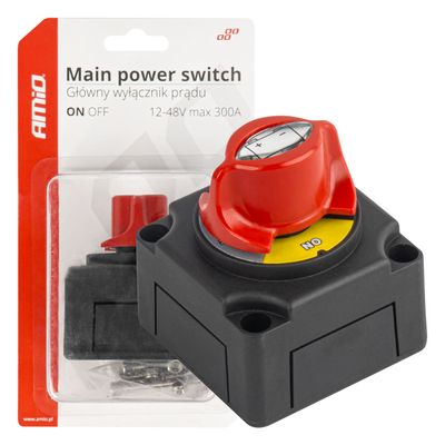 Hlavný vypínač autobatérie hebel 12-48V max.300A AMIO-03838