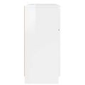 vidaXL Servírovacia skriňa Vysoký lesk bielej 100 x 30 x 65,6