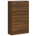 vidaXL Botník hnedý dub 63x24x103 cm spracované drevo