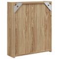 vidaXL Zrkadlová skrinka do kúpeľne s LED svetlom dubová 45x13x52 cm
