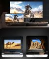 STRONG projektor LYRA-1/ LCD/ HD (1280x720)/ 150 ANSI lm/ USB 2.0/ HDMI/ BT/ Wi-Fi/ Repro/ černý Projektor, LCD, LED, HD 1280×720, 150lm (LED), 40–100", HDMI, USB, Wi-Fi, otocný stojan 240°, Bluetooth, repro