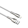 Forever Sleek kábel USB - Lightning 1,0 m 2,4A biely