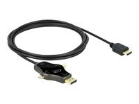 Video adaptér - DisplayPort, Mini DisplayPort, USB-C s pinmi (male) do HDMI s pinmi (male) - 1.75 m - antracit - podporuje 4K