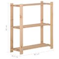 vidaXL Úložný regál s 3 policami 80x28,5x90 cm borovicový masív
