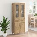 vidaXL Highboard 2 ks Remeselný dub 69,5 x 34 x 180 cm