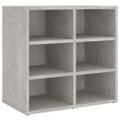 vidaXL Skrinky na topánky 2 ks betónovo sivé 52,5x30x50 cm