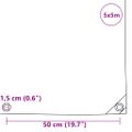 vidaXL Tarpaulin 650g / m² Béžová 5 x 5 m Plátno s PVC povrchom
