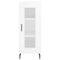 vidaXL Komoda lesklá biela 34,5x34x90 cm spracované drevo
