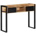 vidaXL Konzolový stolík 100x35x75 cm Masívne hrubé drevo Mango
