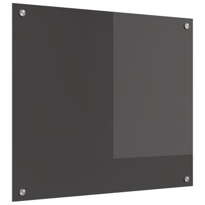 vidaXL Kuchynský obklad Tmavo šedá 70 x 60 cm tvrdené sklo